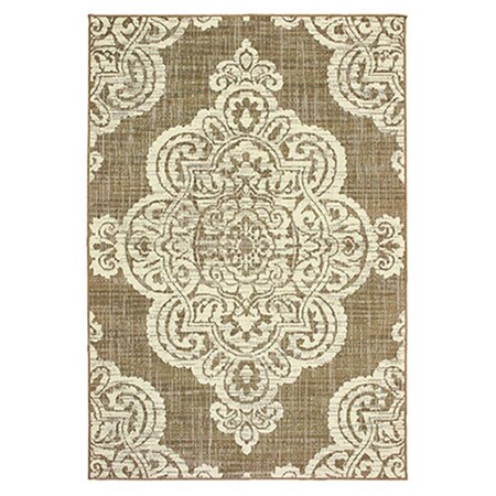 Oriental Weavers 2 ft. 3 in. x 7 ft. 6 in. Marina Runner Rug Tan M5929J067230ST